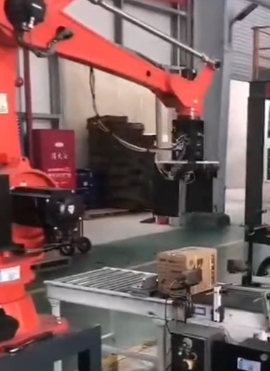 爾必地碼垛機器人紙箱碼垛搬運應用案例視頻