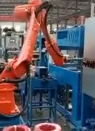 爾必地電纜碼垛機器人客戶現場案例