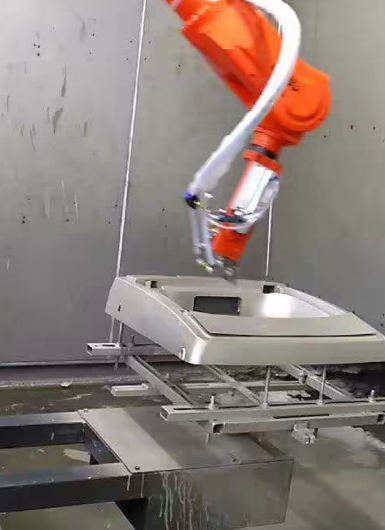 爾必地機(jī)器人轉(zhuǎn)臺(tái)噴涂機(jī)器人現(xiàn)場(chǎng)案例