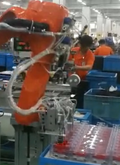 爾必地機器人分揀上下料機器人應(yīng)用案例